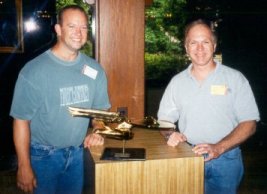 John and my buddy Don with the 1701-A movie prop from First Contact
